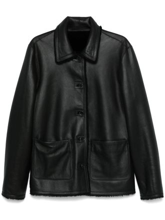 DESA 1972 Lammy coat - Zwart