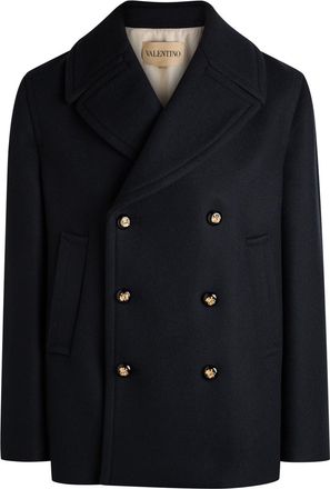 Valentino Garavani Double-breasted Wool Jacket - Black - 52 (IT52 / XL)