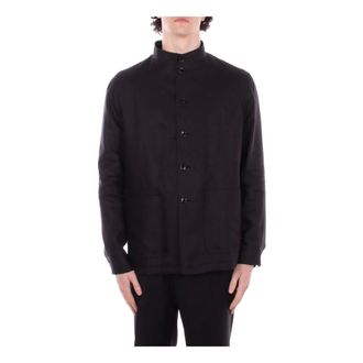 Tagliatore Light Jackets, male, Black, Size: 2XL Linen Jacket