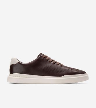 Cole Haan Mens GrandPr&oslash; Rally Laser Cut Sneakers - Brown Size 10.5