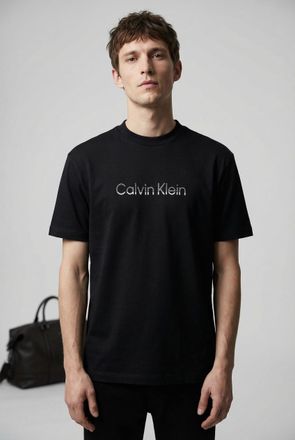 Calvin Klein T-Shirt CALVIN KLEIN 20S EU WHOLESALE SPORTSWEAR GRAP, Herren, Gr. XXL, schwarz, Web, Obermaterial: 100% Baumwolle, unifarben, regular fit normal, Run