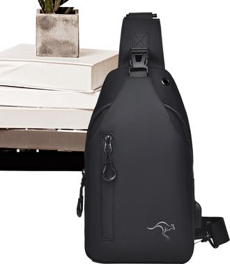 Generic Small Sling Bag | 16x7x30cm Pragmatic Design Casual Daily Shoulder Men Chest Bag | Handbags & Shoulder Bags | Lightweight Men Sling Backpack With USB 