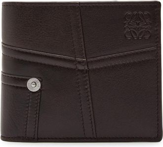 Loewe Panta Anagram Leather Bifold Wallet - Brown - One Size