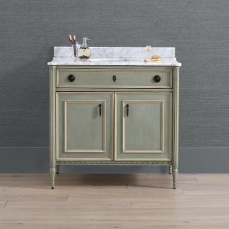 Frontgate Etienne 36 Single Bath Vanity - French Patina Single Vanity, Individual - Frontgate