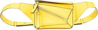 Loewe Pre-owned Belt Bags, female, Yellow, Size: ONE SIZE Pre-owned Leather Crossbody Bag