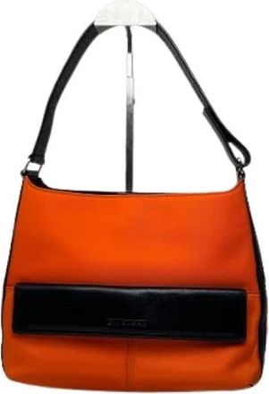 Givenchy Pre-owned Schoudertas - Dames - Vintage Schoudertas - Oranje - ONE Size - Leer - Vintage