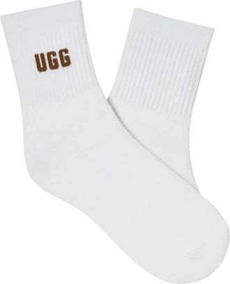 UGG Quinlin Logo Quarter 3-Pack - Dames - Ondergoed - Wit - Maat: ONE Size Katoen