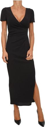 A|X Armani Exchange Zwarte Polyester Jurk - Dames - Casual kleedjes - Zwart - M - Polyester - Kleedjes