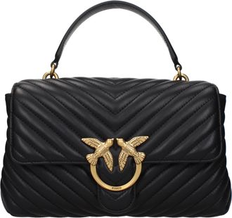 Pinko Pinko Handtassen Lady Love Women Leer Zwart