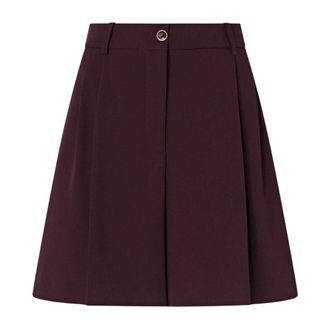 Pinko Pinko - Shetana Shorts - Dames - Korte broeken - Paars - Maat: S Katoen
