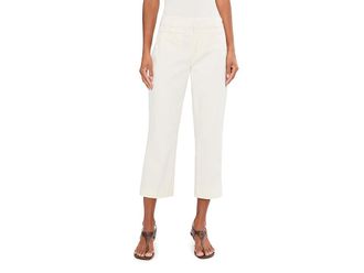 Liverpool L.A. 25.5 Mid-Rise Welt Pocket Crop Trousers Womens Clothing Whipped Cream : 12 25.5, Cotton/Elastane/Polyester
