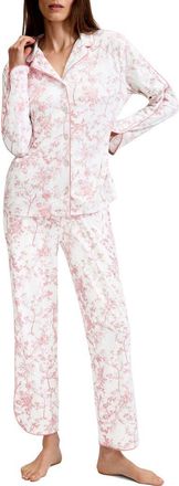 Petite Plume Margaux Lightweight Pima Cotton Pajamas in Pink at Nordstrom, Size X-Small