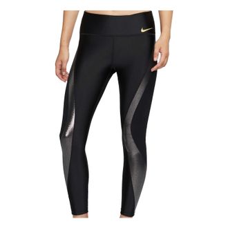 Nike (WMNS) Nike Icon Clash Speed 7/8 Running Sports Slim Fit Leggings Black CU3338-010
