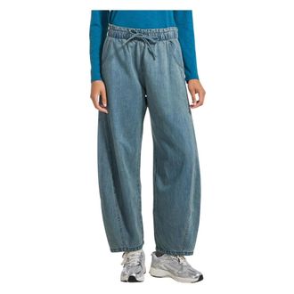Deha Deha - Balloon Denim Broeken - Dames - Sport - Blauw - Maat: S Denim