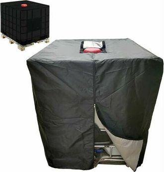 Gabrielle Funda Para Dep&oacute;sito De Agua Ibc Xvx De 1000 L, Funda Para Contenedor De Agua De Lluvia Con Cremallera, Resistente Al Viento, Resistente A Los Rayos Uv