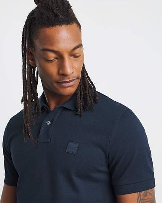HUGO BOSS Badge Polo - Blue