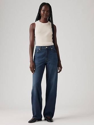 Levi's Baggy Dad Linen+ Denim Jeans - Womens - 24X34 - Blue