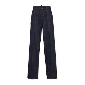 Dsquared2 Straight Jeans, female, Blue, Size: 2XS Trousers