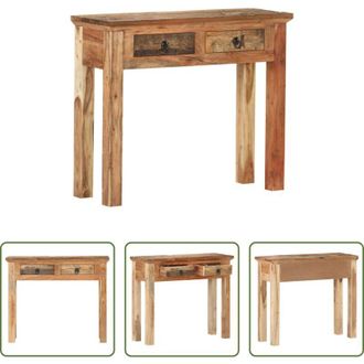 vidaXL Tavolo da ingresso in legno - Tavolo Consolle 90,5x30x75cm in Legno di Acacia e di Recupero