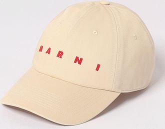 Marni Cappello Marni in cotone con logo ricamato