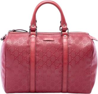 Gucci Pre-owned Boston Bag - Dames - Vintage Handtas - Rood - ONE Size - Vintage
