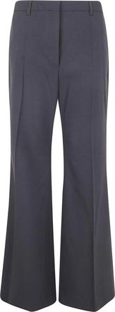 Filippa K Wijde Pantalon met Tailoring - Dames - Wijde Broeken - Zwart - 2XS - Wol - Broeken
