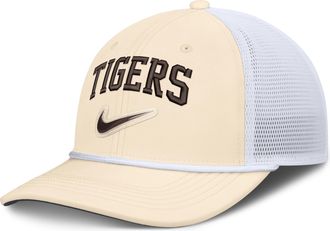 Nike Detroit Tigers Rise Nike Mens Dri-FIT MLB Trucker Adjustable Hat in White | NB640HNADG-USE