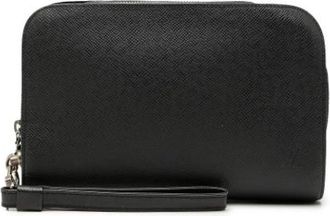 Louis Vuitton Pre-owned Baikal Clutch - Dames - Vintage Clutch - Zwart - ONE Size - Leer - Vintage