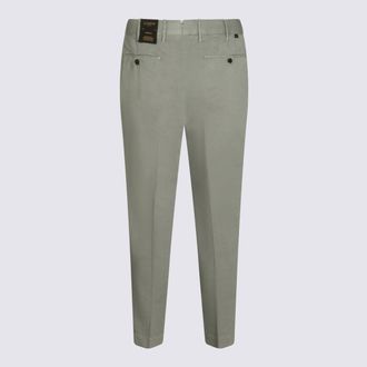 Incotex Mens Trousers Light Green _100 % Co