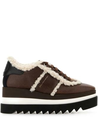 Stella McCartney Sneak-Elyse platform sneakers - Marrone