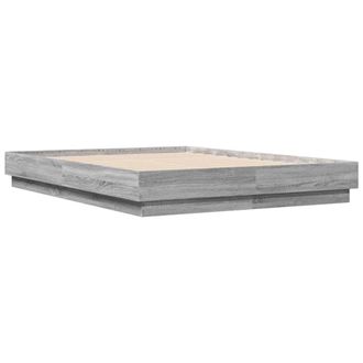 Berkfield Home Durable Bed Frame without Mattress Grey Sonoma 120x190 cm Small Double