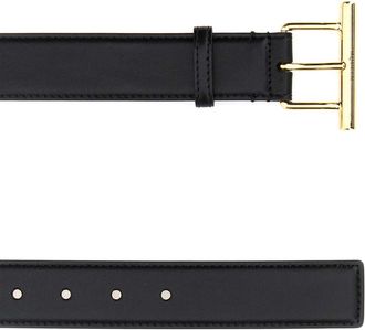Alexander McQueen Womens Belt Black Exteiror Calf