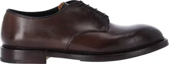 Premiata Dark Brown Leather Lace-Up Derby