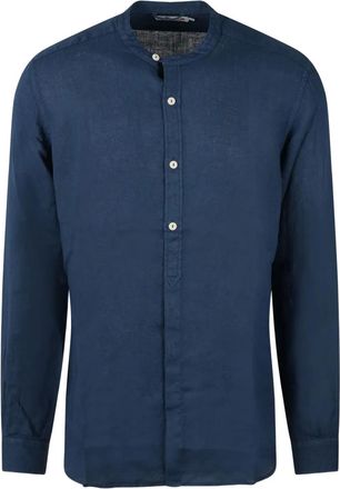 MC2 Saint Barth linen long-sleeve shirt - Blue