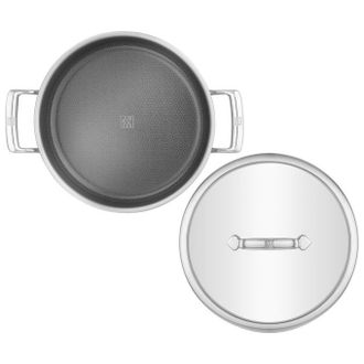 Zwilling Zwilling 1034500 Peak Servierpfanne 26 Cm Acciaio Inossidabile 18-10 Antiaderente Compatibile Induzione Colore Nero
