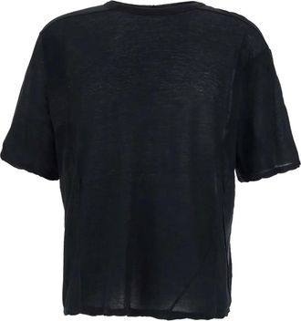 Rick Owens T-shirt met ronde hals - Zwart