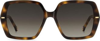 Carolina Herrera HER 0332/G/S Asian Fit 086/HA Womens Sunglasses Tortoiseshell Size 56