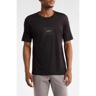 Rvca Pin Flip Logo Sport T-Shirt in Black at Nordstrom Rack, Size Xx-Large