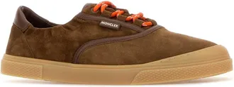 Moncler Mens Brown Suede Vera Leisure Sneakers 253