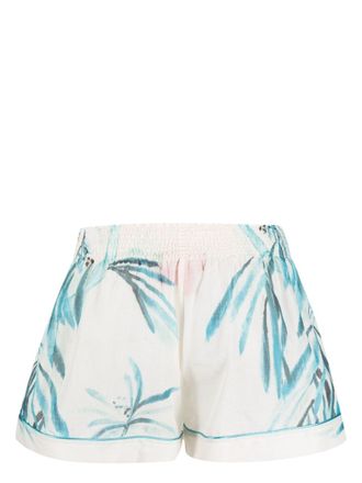 F.R.S. Japanese Branch Floral Print Shorts - cream