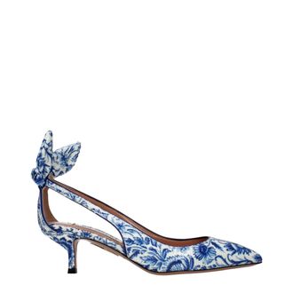 Aquazzura Blue Paillettes High Heel Womens Pumps