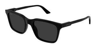 Gucci GG2114S 001 Mens Sunglasses Black Size 53 - Free RX Lenses - Free RX Lenses