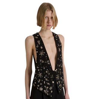 Alberta Ferretti Tailored Vest - female - Alberta Ferretti - Waistcoats - Multicolor - S - Jackets