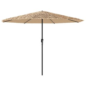 vidaXL Vidaxl - Sombrilla De Jard&iacute;n Con Poste De Acero Marr&oacute;n 324x324x247 Cm