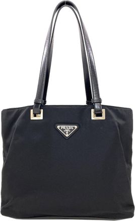 Prada Black Nylon Tote Bag (Pre-Owned)