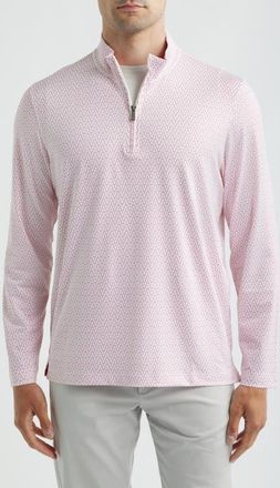 Johnston & Murphy XC+ Performance Game Day Quarter-Zip Pullover in Red at Nordstrom, Size Xx-Large