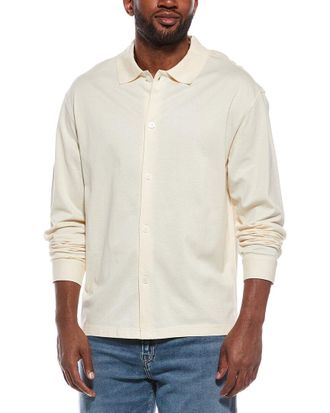 Frame Denim Frame Denim Button Down Pique Shirt