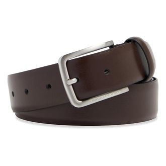 Piquadro Volner-nerfleer Riem met Doornsluiting - Heren - Accessoires - Bruin - Maat: ONE Size Leer
