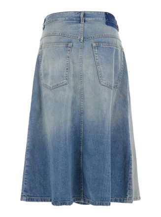 Maison Margiela High-Waist Denim Skirt - Blue