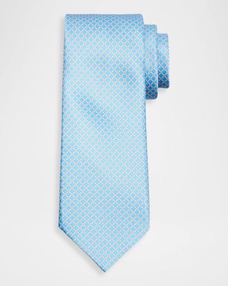 Stefano Ricci Men & apos;s Geometric-Link Silk Tie